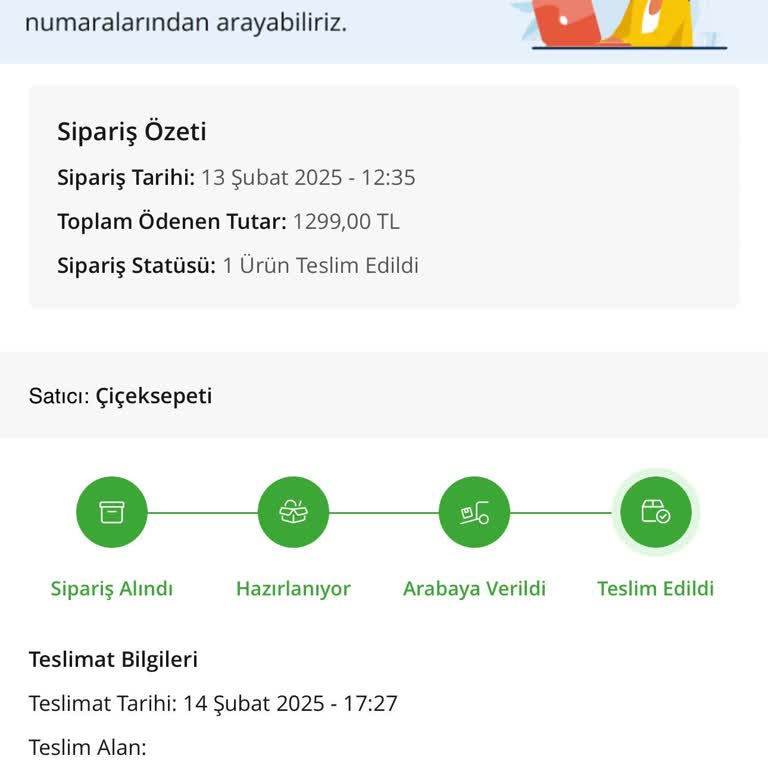 14 Şubat Teslimatı Hayal Kırıklığına Dönüştü