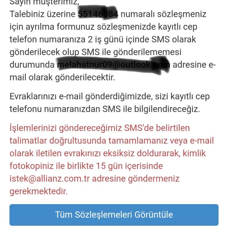 Allianz Sigorta'da Zorlayıcı BES İptal Süreci