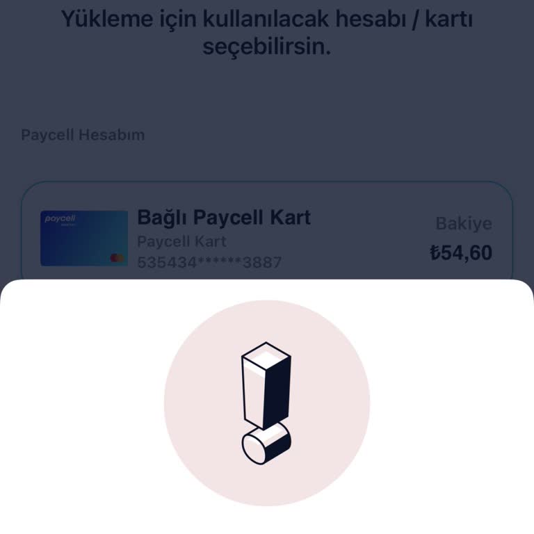 Paycell Kart Bakiyesi Yenilenmiyor