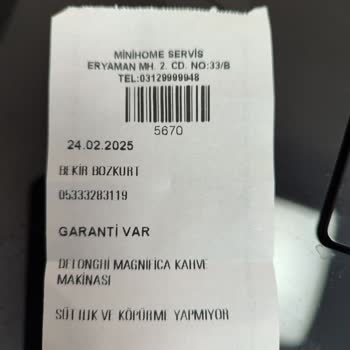 Delonghi Kahve Makinesi Süt Köpürtme Sorunu Ve Yanıltıcı Servis Deneyimi