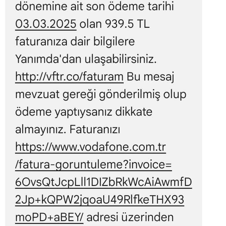Vodafone'un Hatalı İşlem Sonrası Haksız Ücret Talebi