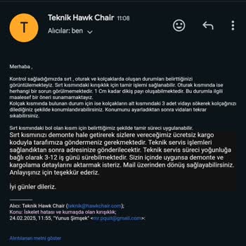 Hatalı Vidalama Sistemi Ve Yetersiz Teknik Destek