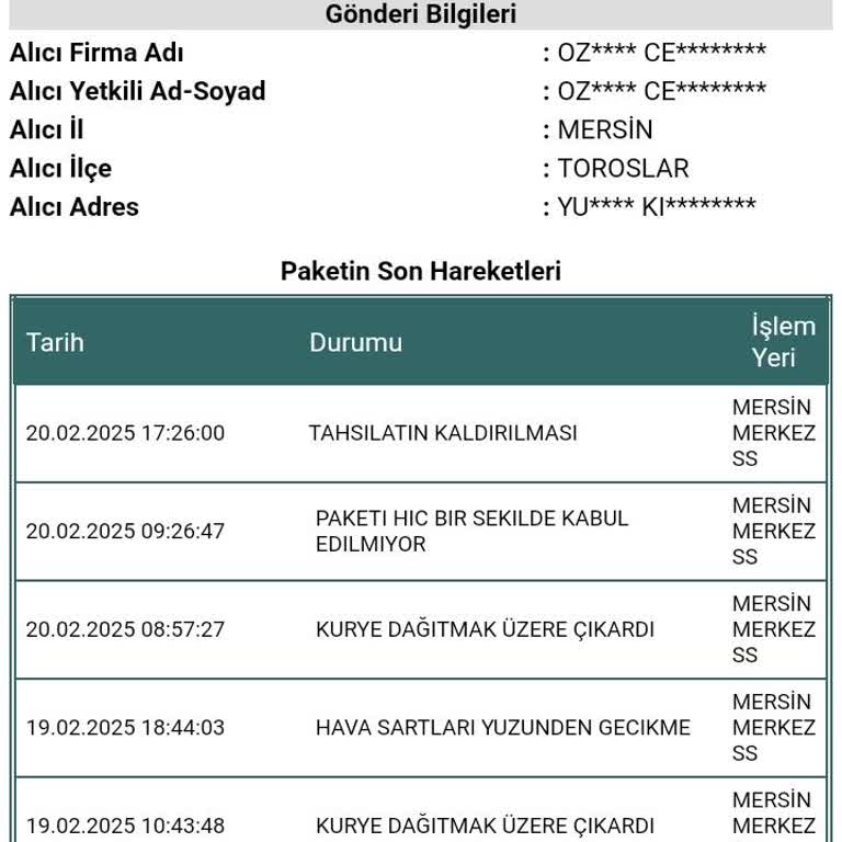 UPS Türkiye İade Sürecinde Gecikme