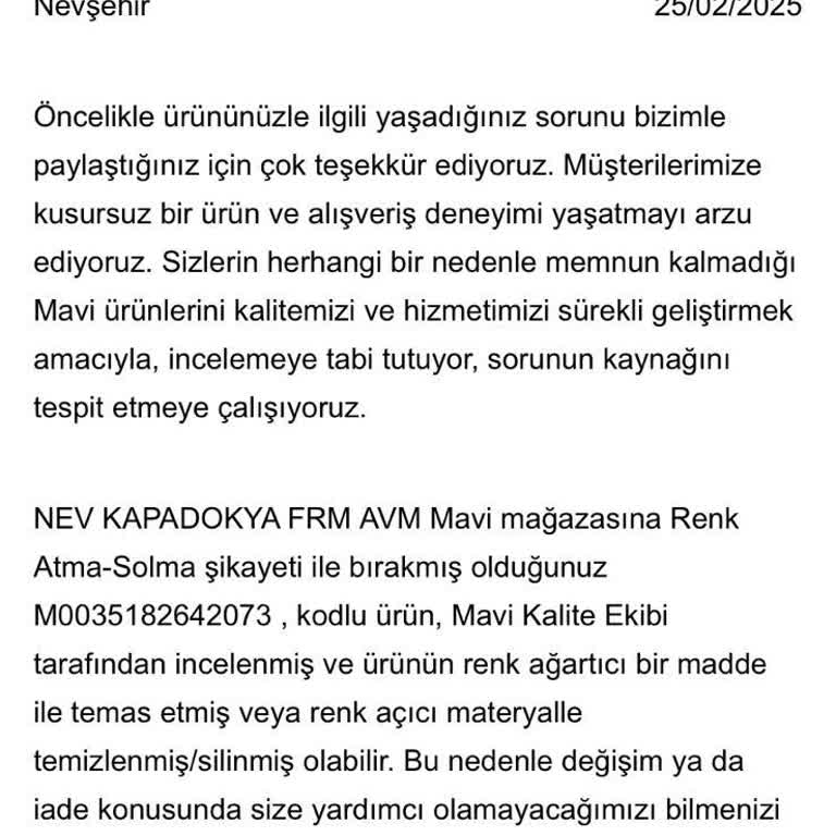 Mavi Pantolonun Renk Solması Sorunu