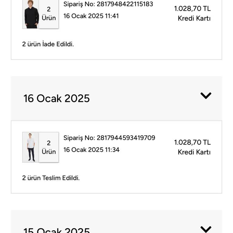 İptal Edilmeyen Sipariş Ve Çözülmeyen Sorun