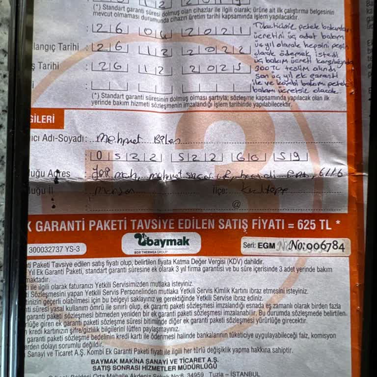 Baymak Servisinden Alınan Ücret Karşılığında Hizmet Verilmiyor