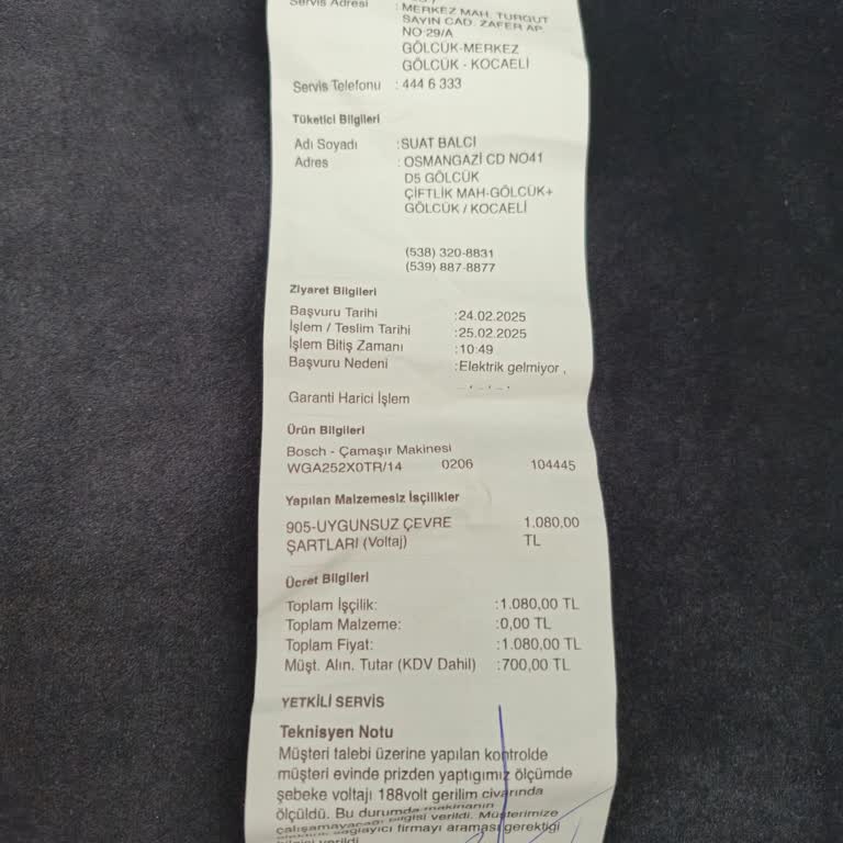 Elektrik Voltajı Nedeniyle Beyaz Eşyalarım Zarar Görüyor, Çözüm Bekliyorum!