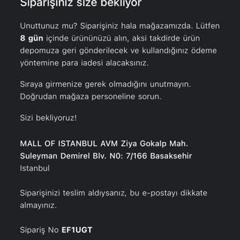 Mango Mall Of İstanbul'da İade Sorunu Ve İletişimsizlik