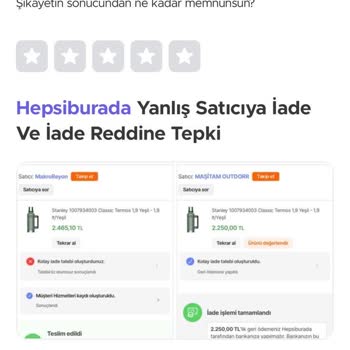 Hepsiburada'da Çözüm Bulunmayan Problemler Ve Alışveriş Uyarısı