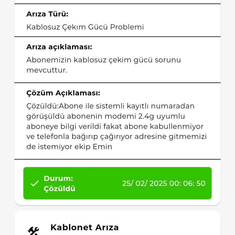 Kablo Net'te Sürekli Kesinti Ve Modem Sorunu
