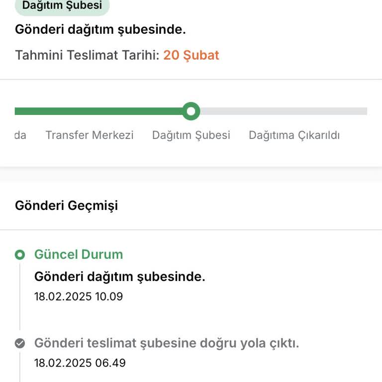 Ankara Gölbaşı Sürat Kargo'da Teslimat Gecikmesi Ve İletişim Sorunları