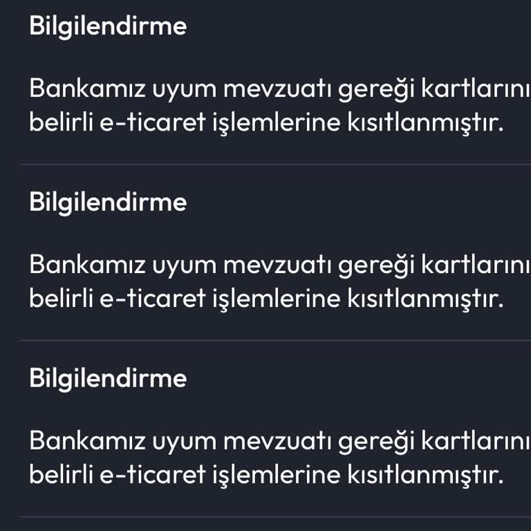 İş Bankası Kart Kısıtlaması İşimi Engelliyor