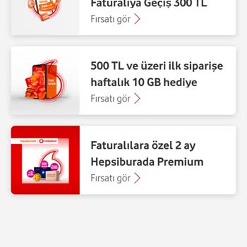 Vodafone'dan Hepsiburada Premium Hattıma Tanımlanmıyor