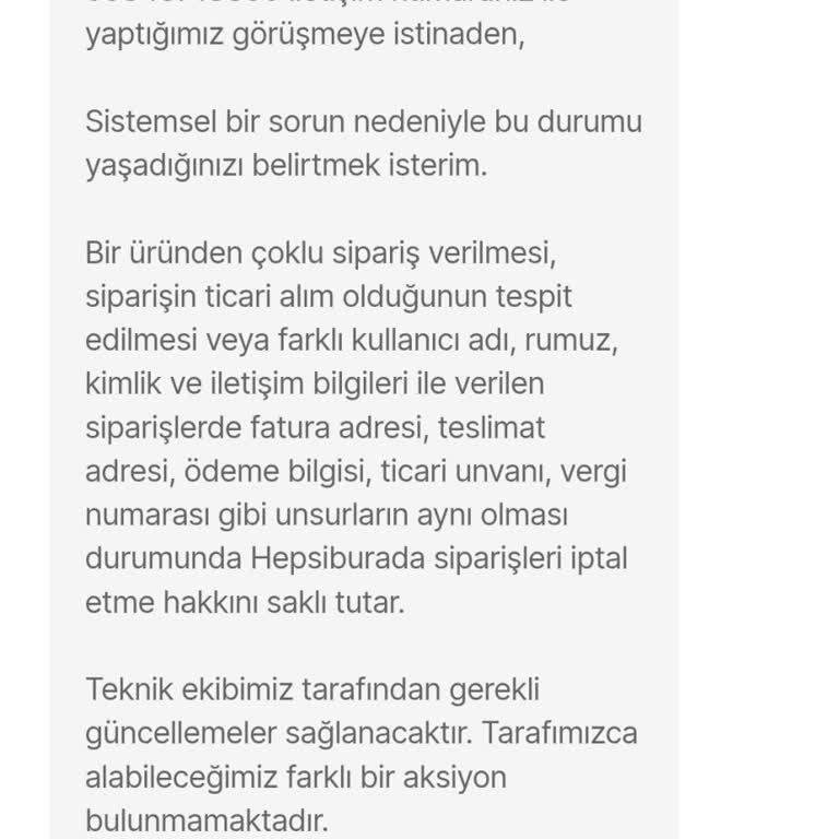 Hepsiburada'dan Teslimat Ve Sipariş Sorunu