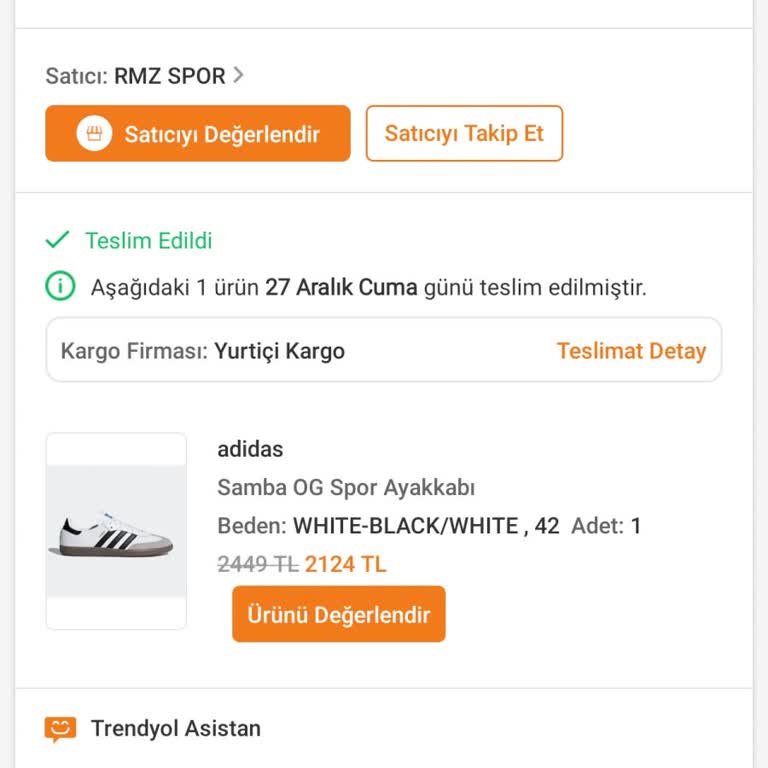 Trendyol'dan Aldığım Adidas Ayakkabı Sahte Çıktı