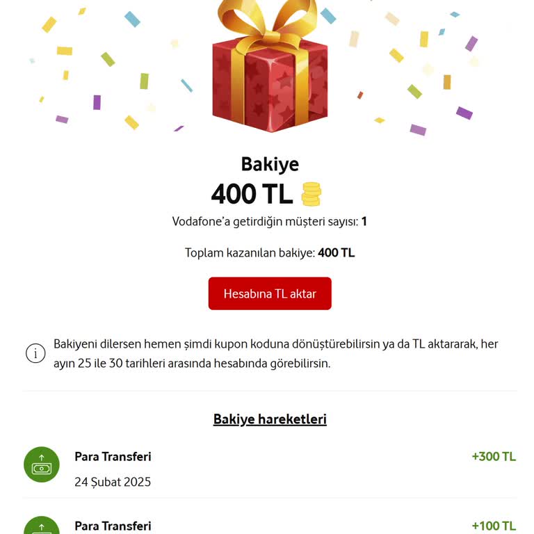 Vodafone Kampanya Kupon Sorunu