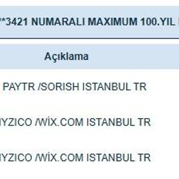 Yetkisiz Ödeme Çekimi: Wix.com Üzerinden Bilinmeyen İşlemler