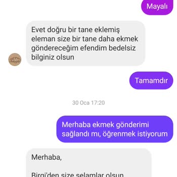 Eksik Teslimat Ve Geciken İade: Tokoğlu Ekmek'ten Hayal Kırıklığı