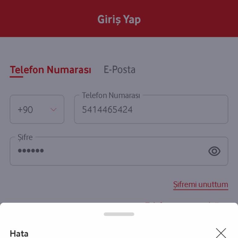 Vodafone Ev İnternetinde Şifre Blokesi Sorunu