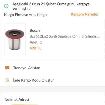 Aras Kargo Yozgat Şubesi'nde Kayıp Ürün Ve Yanıltıcı Teslimat