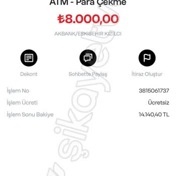 Akbank ATM'si Para Çekiminde Mağduriyet Ve Güven Kaybı