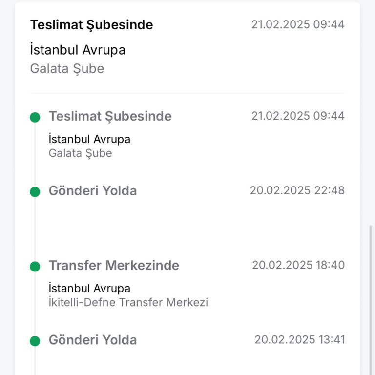 Galata Şubesinde 4 Gündür Bekleyen Sipariş