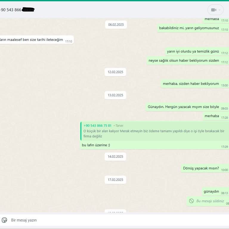 Temizlik Sonrası İletişim Sorunu Ve Gecikme