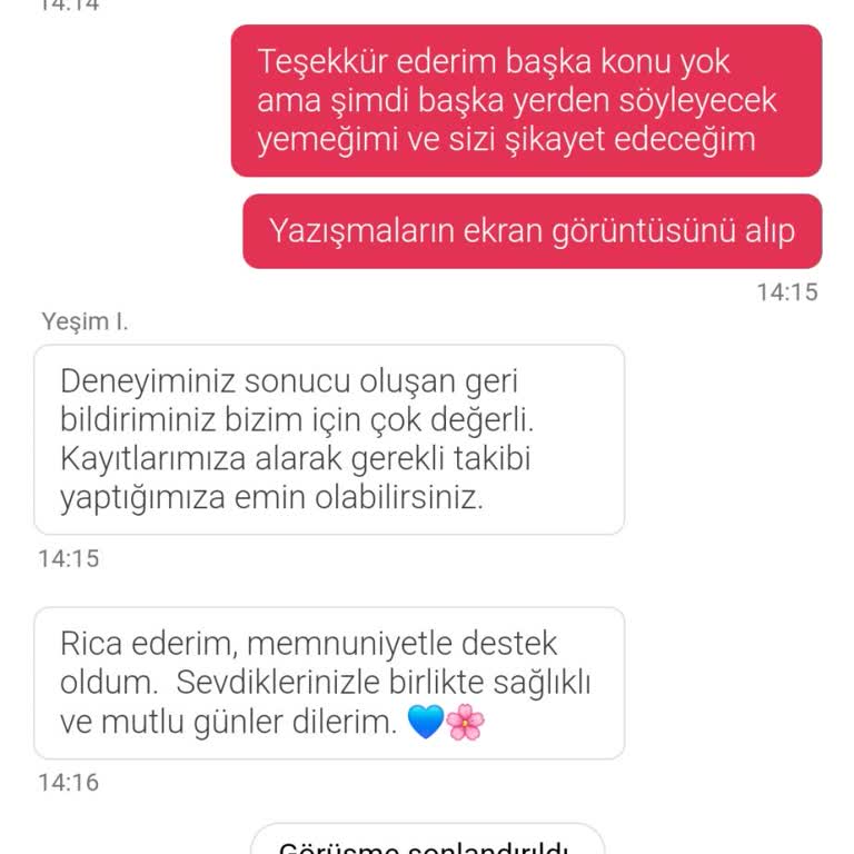 Yemek Sepeti'nde Teslim Edilmeyen Sipariş Ve İlgisiz Müşteri Hizmeti
