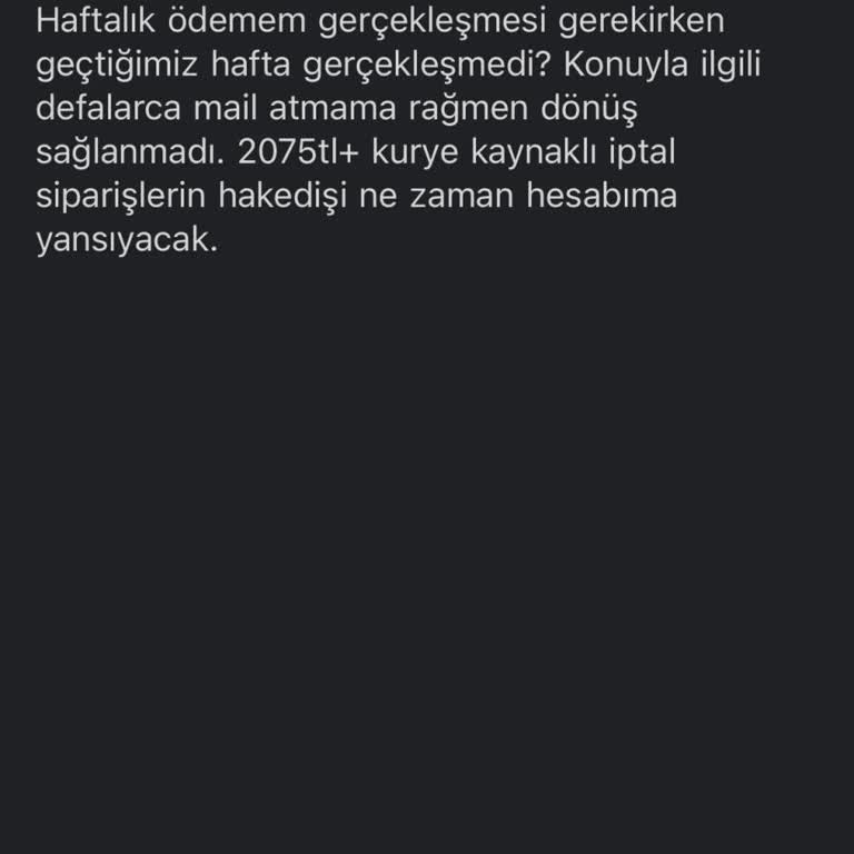 Yemeksepeti Ödemeleri Ve Müşteri Kaybı Sorunu