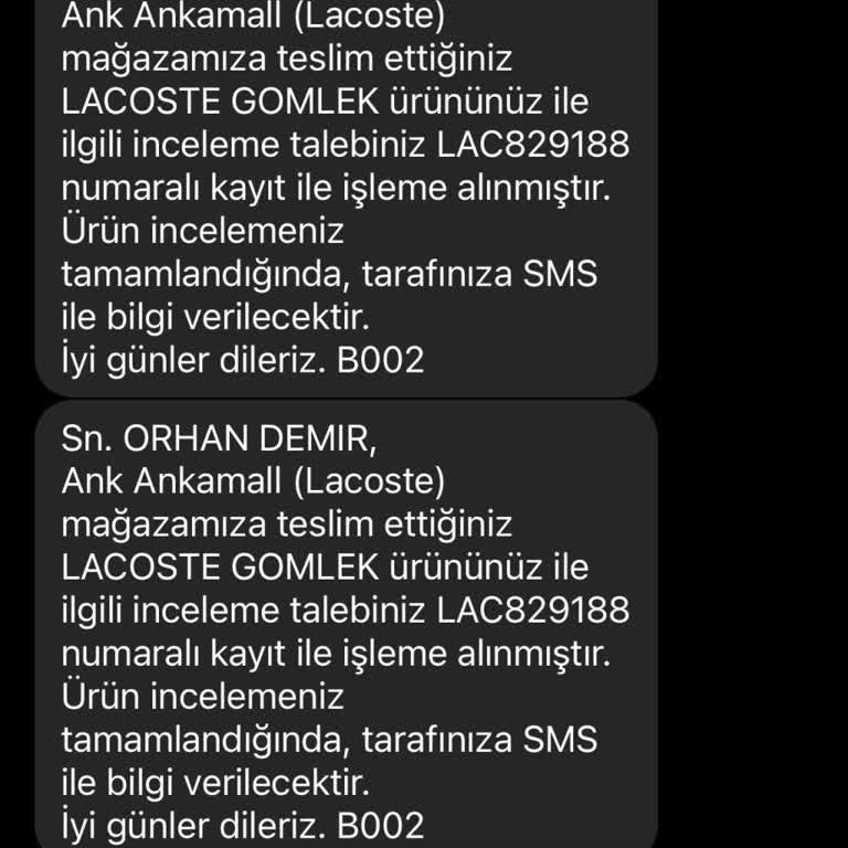Gömlek İnceleme Sürecinde Gecikme Ve İletişim Sorunu
