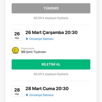 İstanbul Şehir Tiyatroları Bilet Satın Alma Sorunu: Fındıkkıran Ve Yatak Odası Komedisi