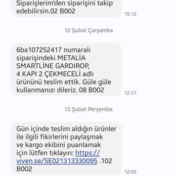 Vivense'den Alınan Gardırop Teslim Edilmedi Ve Ücret İadesi Yapılmadı
