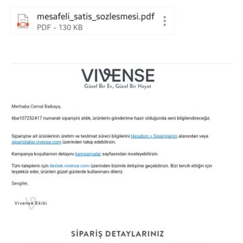 Vivense'den Alınan Gardırop Teslim Edilmedi Ve Ücret İadesi Yapılmadı
