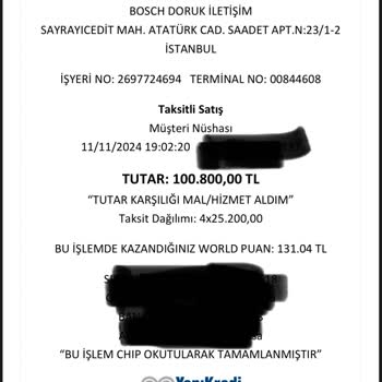 Bosch Bayisinden İade Mağduriyeti