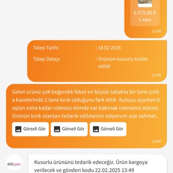 Kırık Ürünler Ve Yetersiz Çözüm Süreci