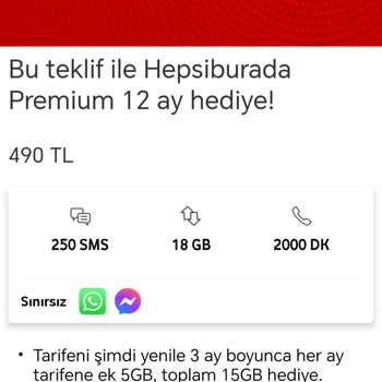 Vodafone'un Taahhüt Sonrası Fiyatlandırma Adaletsizliği