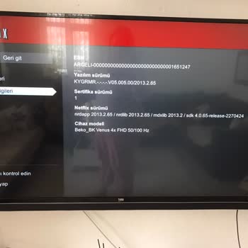 Beko Televizyonumda Uygulama Erişim Sorunu