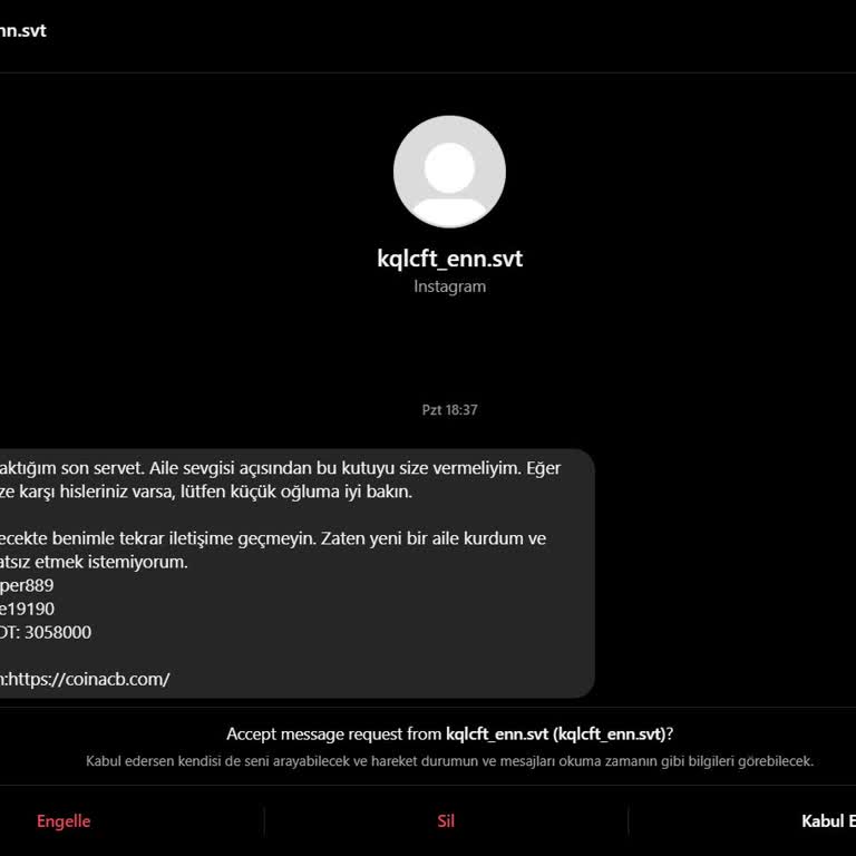 Yanlış Hesap Mesajları Ve Güvenlik İhlali