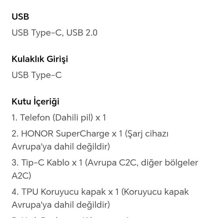 Honor 200 Pro Kutu İçeriği Eksik Çıktı