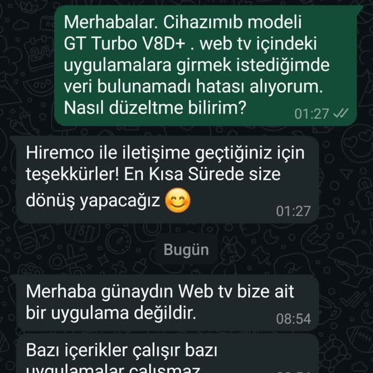 Hiremco Uydu Cihazındaki Uygulama Sorunları Ve Destek Eksikliği