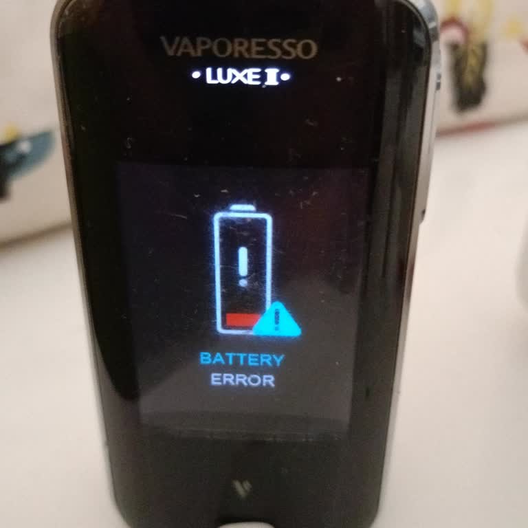 Vaporesso Luxe 2, error de batería en mi dispositivo