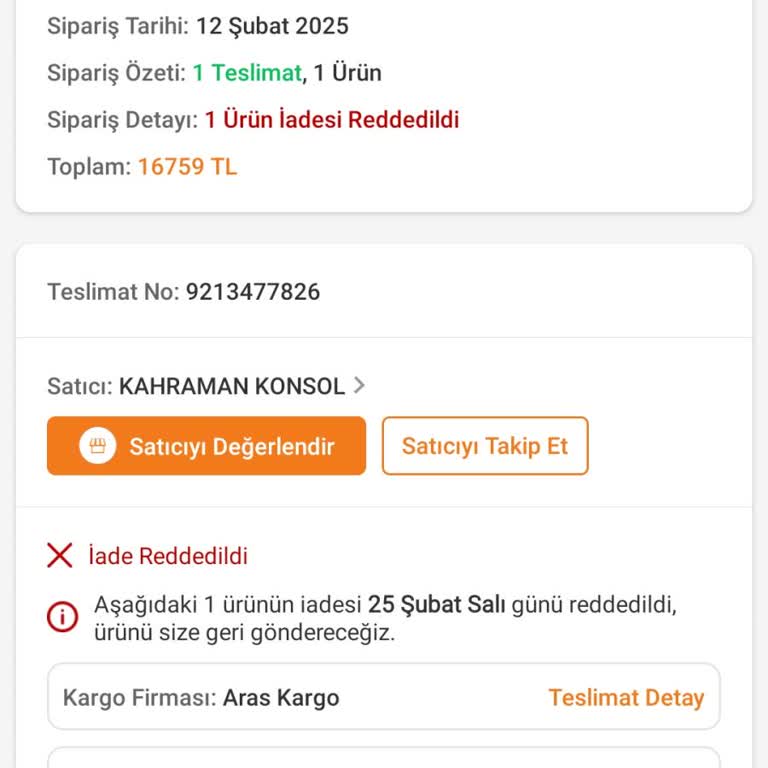 Arızalı Ürün Ve İade Sorunu: Güvenilmez Satıcı!