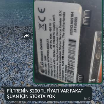 LG Toz Filtresi İçin Astronomik Fiyat Şoku