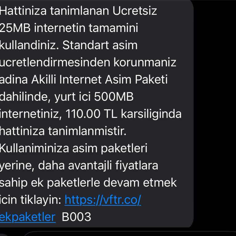 Onaysız İnternet Paketi Yüklemesi