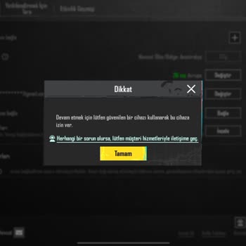 PUBG Hesabına Bağ Ekleyememe Sorunu