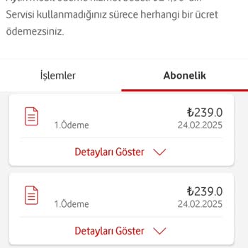 Vodafone İzinsiz Üyelik ve 980 TL'lik Şok Fatura