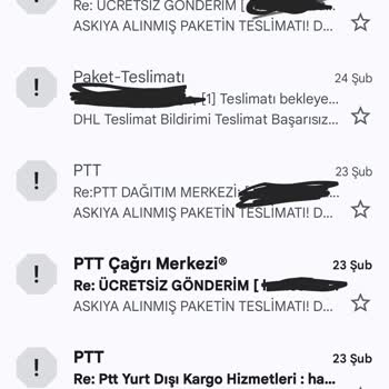 Kargo Adına Gelen Sahte Maillerle Mağduriyet