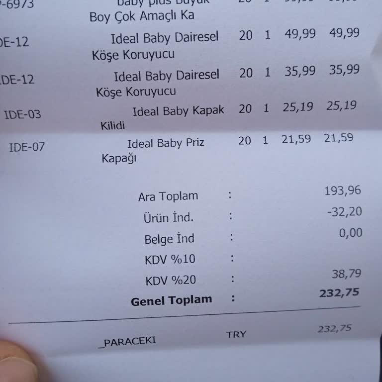 Ebebek Mağazasında İndirim Ve Fatura Sorunları