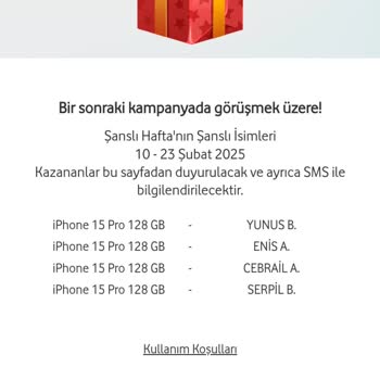 Vodafone Çekilişlerinde Belirsizlik Ve Şeffaflık Eksikliği