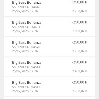 Big Bass Bonanza Hatalı Oyun İşlemleri ve Yanlış Para Kesintisi